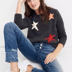 Madewell Marino wool sweater with star detail